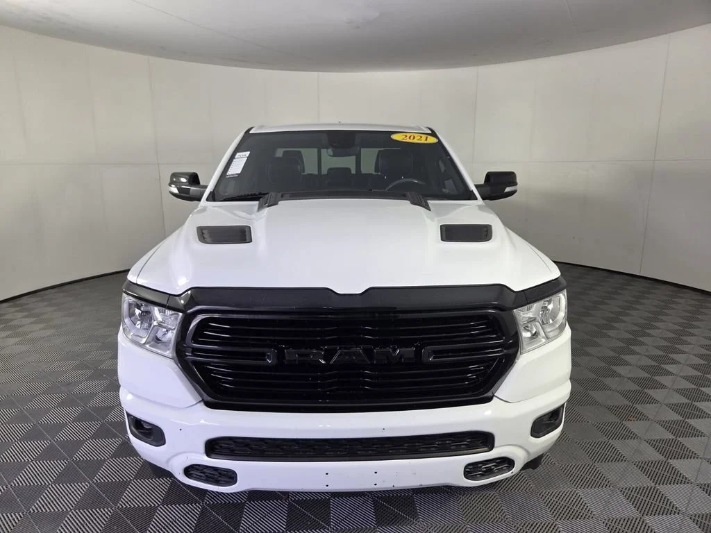 Used 2021 Bright White Clearcoat Ram Big Horn image 4
