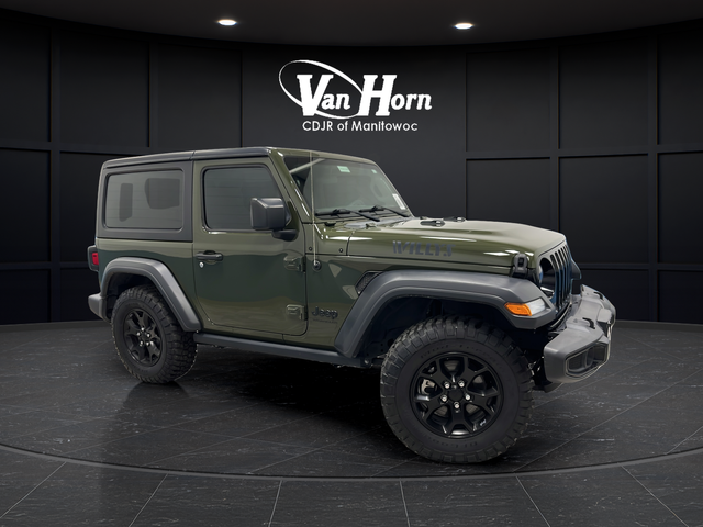 Used 2022 Sarge Green Clearcoat Jeep Sport image 1