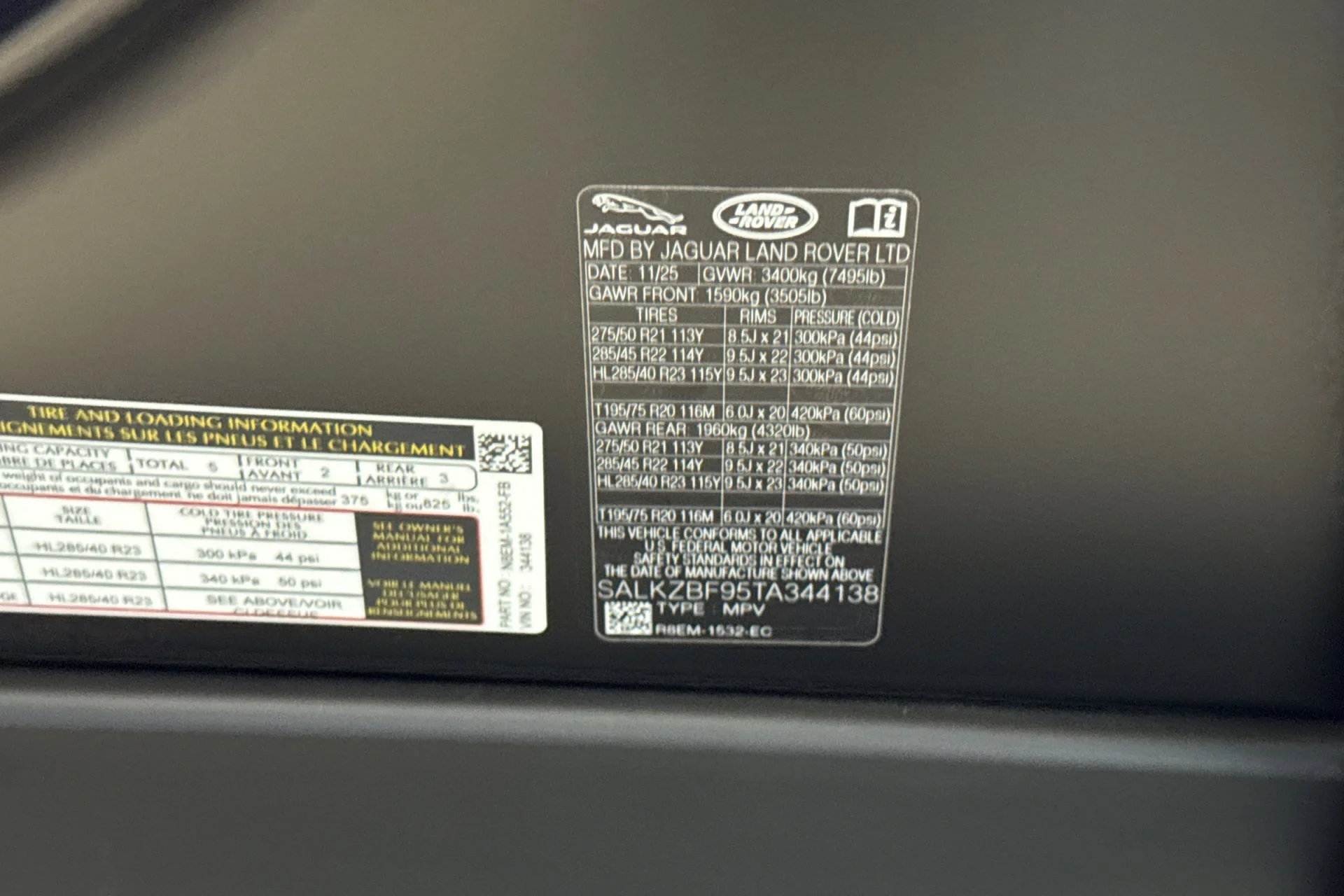 New 2026 Obsidian Black Satin Land Rover SV image 29