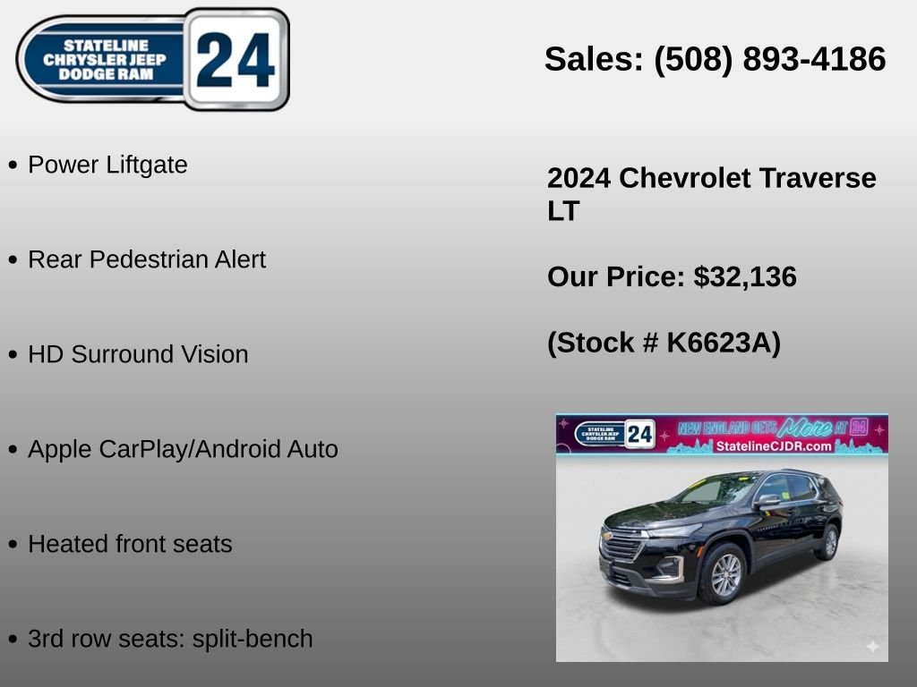 Used 2024 Black Chevrolet LT Cloth image 5