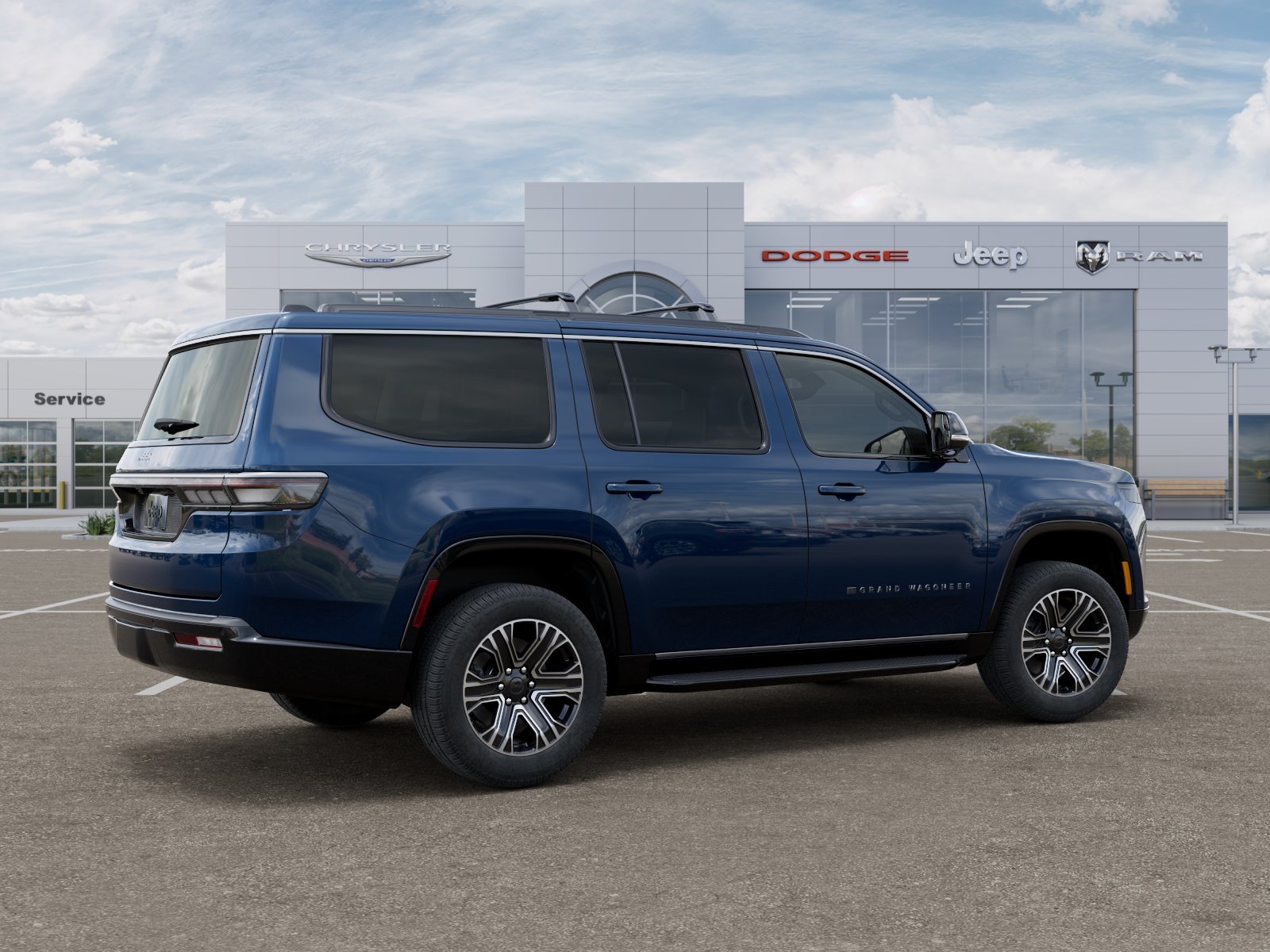 New 2026 Fathom Blue Pearl-Coat Exterior Paint (Late Availability) Jeep Grand Wagoneer image 4