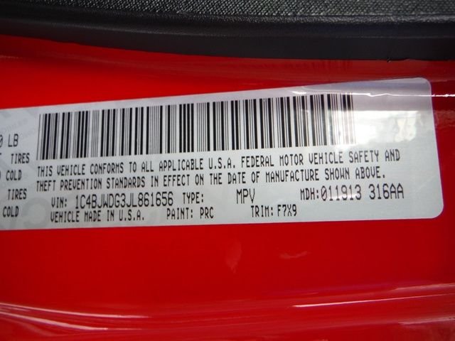Used 2018 Red Jeep Unlimited Sport image 46