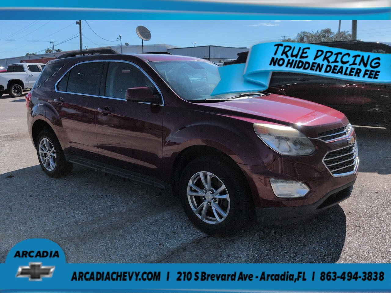 Used 2016 Chevrolet Equinox LT with VIN 2GNALCEK7G6198480 for sale in LaBelle, FL