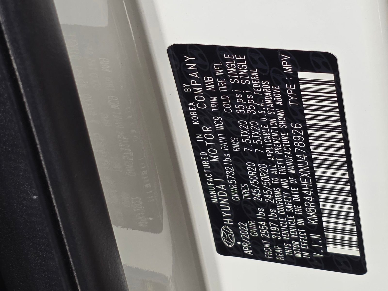 Used 2022 Hyper White Hyundai SEL image 37