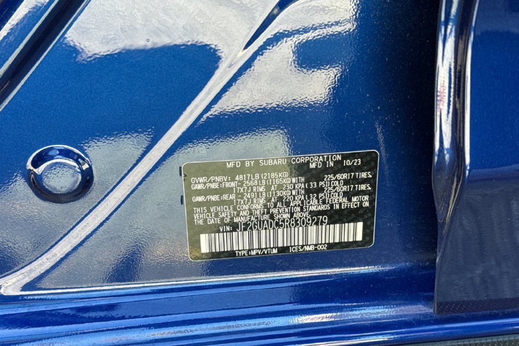 Used 2024 Sapphire Blue Pearl Subaru Premium image 37