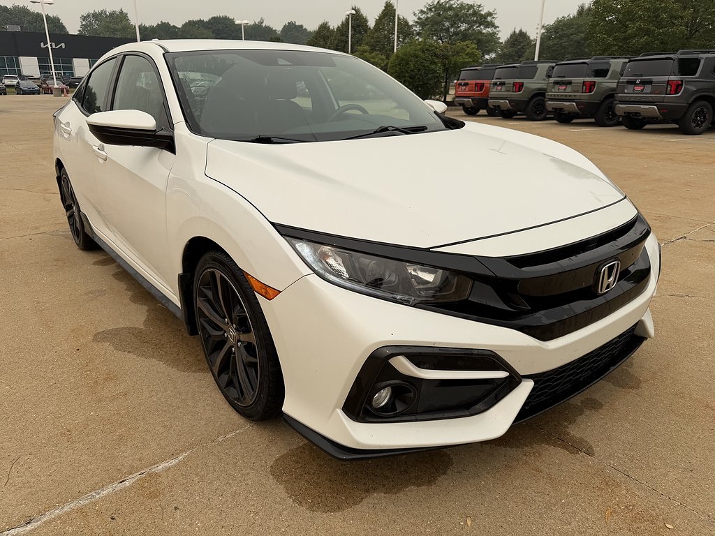 Certified Used 2021 Platinum White Pearl Honda Sport image 2