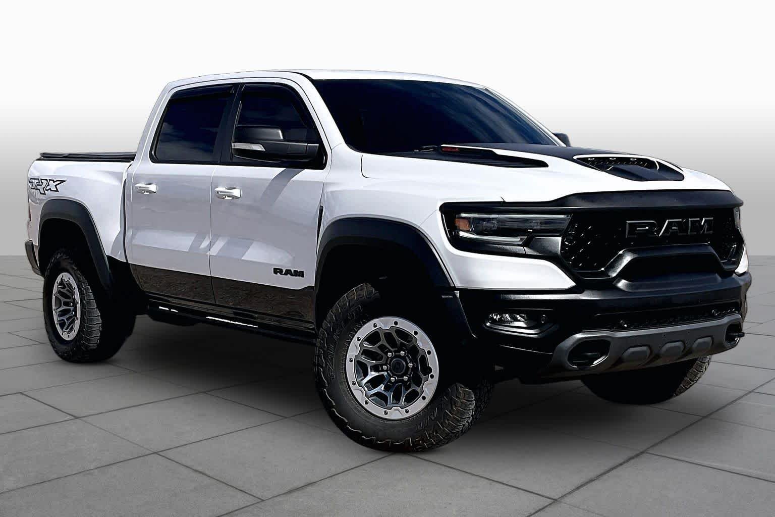 Used 2021 Bright White Clearcoat Ram TRX image 3