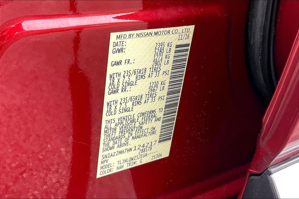Used 2017 Red Nissan SV image 36