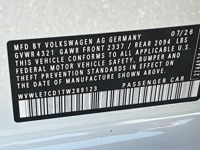 New 2026 White Volkswagen S image 32
