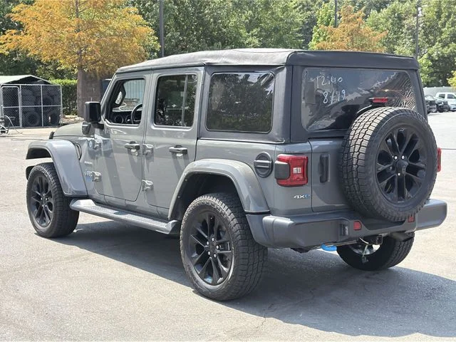 Used 2022 Gray Jeep Unlimited Sahara 4xe image 11