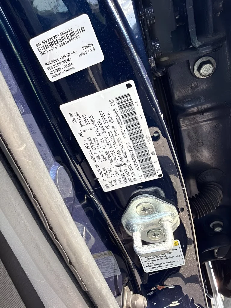 Used 2008 Blue Honda EX-L image 29