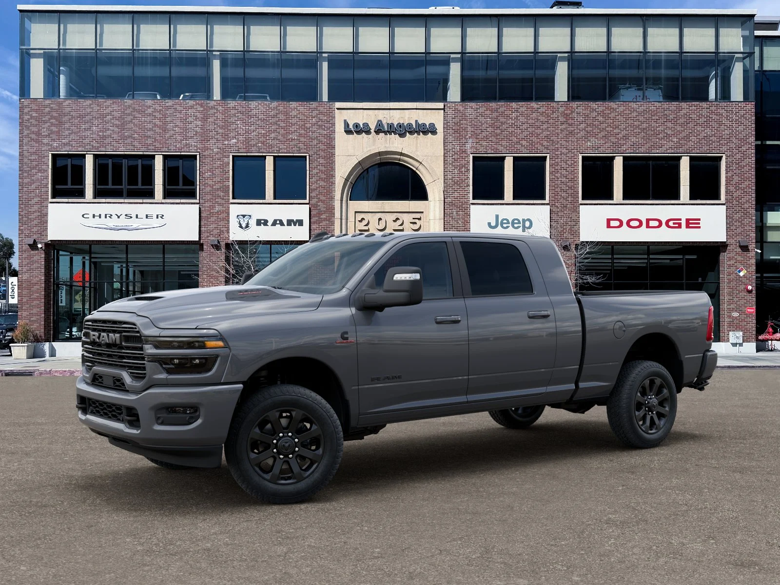 New 2026 Ceramic Gray Clear-Coat Exterior Paint RAM Laramie image 28