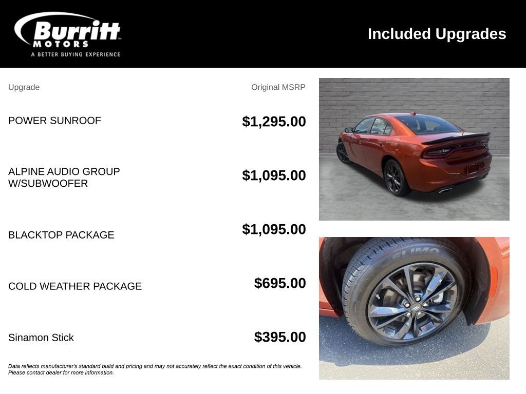 Used 2023 Orange Dodge SXT image 6