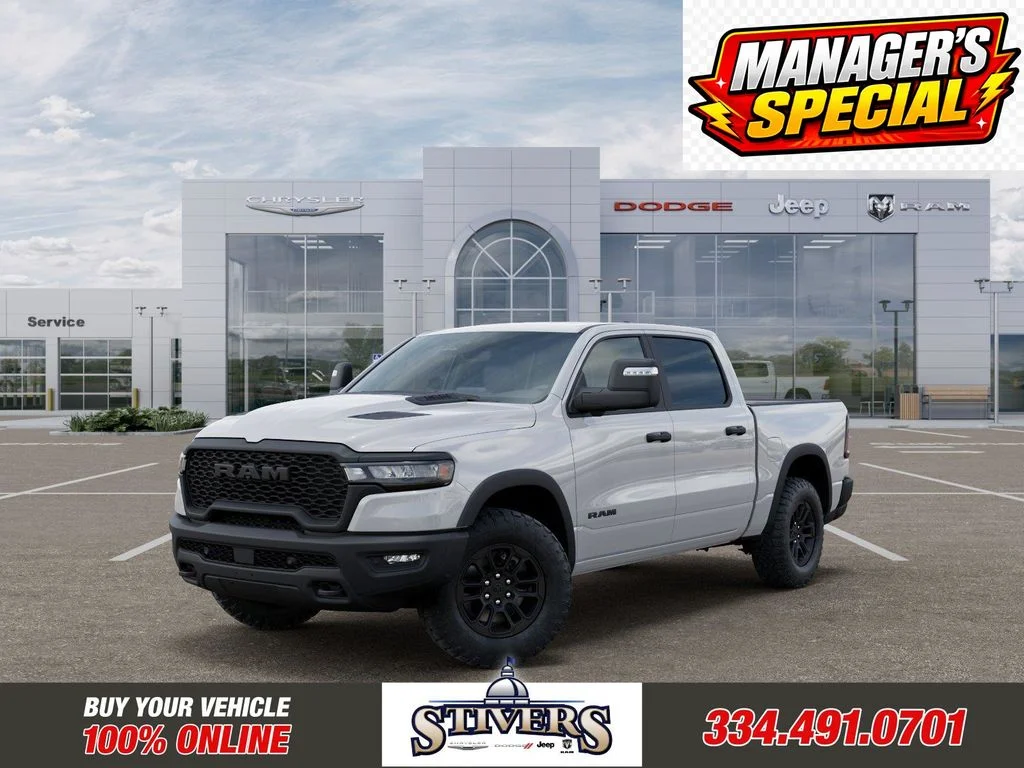 New 2026 Bright White Clear-Coat Exterior Paint RAM Rebel image 1