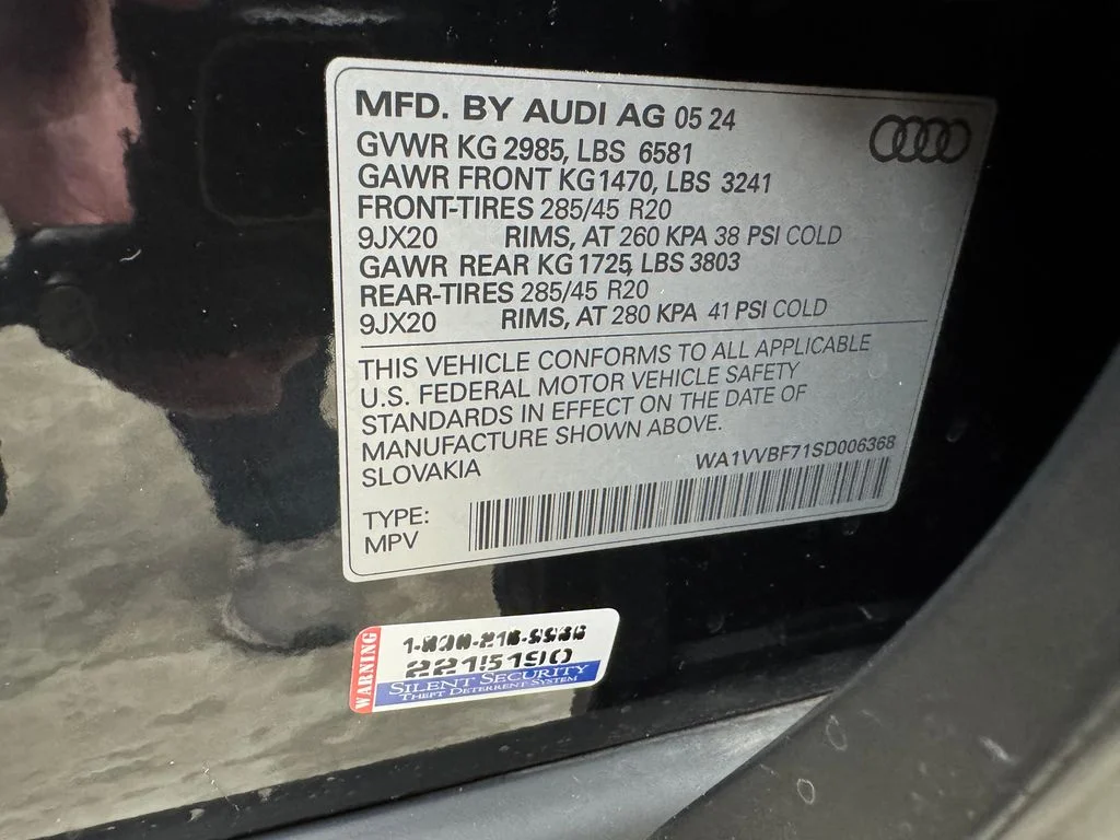 Used 2025 Black Audi 55 Prestige image 31