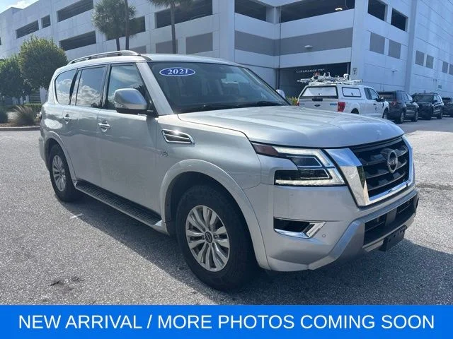 Certified Used 2021 Silver Nissan SV image 1