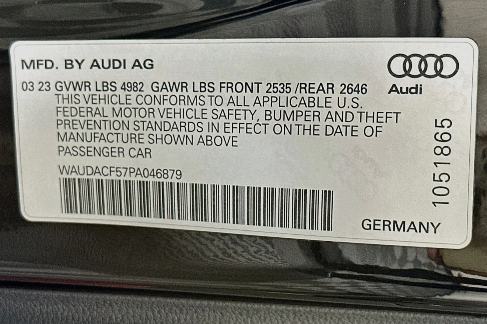 Used 2023 Mythos Black Metallic Audi S line Premium image 24