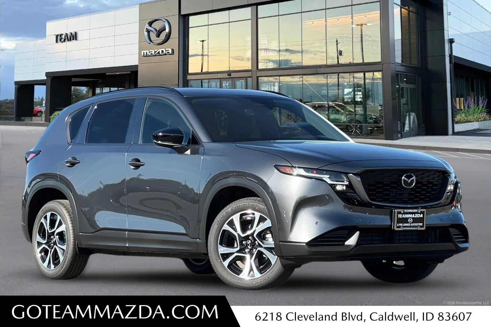 New 2026 Machine Gray Metallic Mazda 2.5 S Preferred AWD image 1