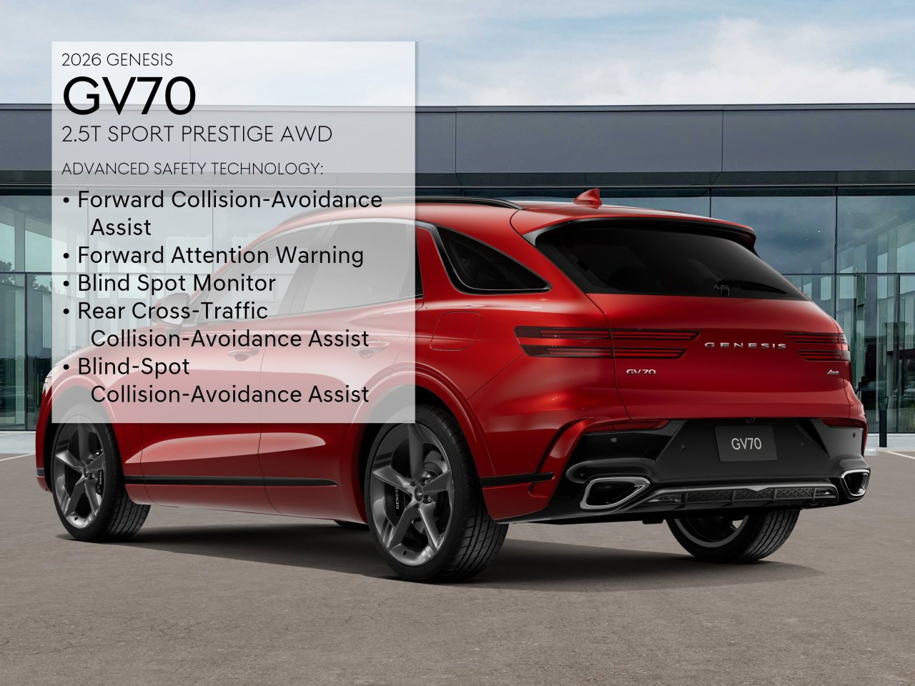 New 2026 Red Genesis 2.5T SPORT PRESTIGE image 7