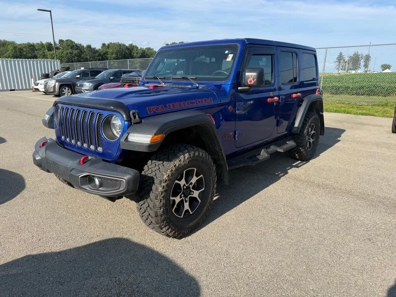 Used 2020 Blue Jeep Unlimited Rubicon image 2