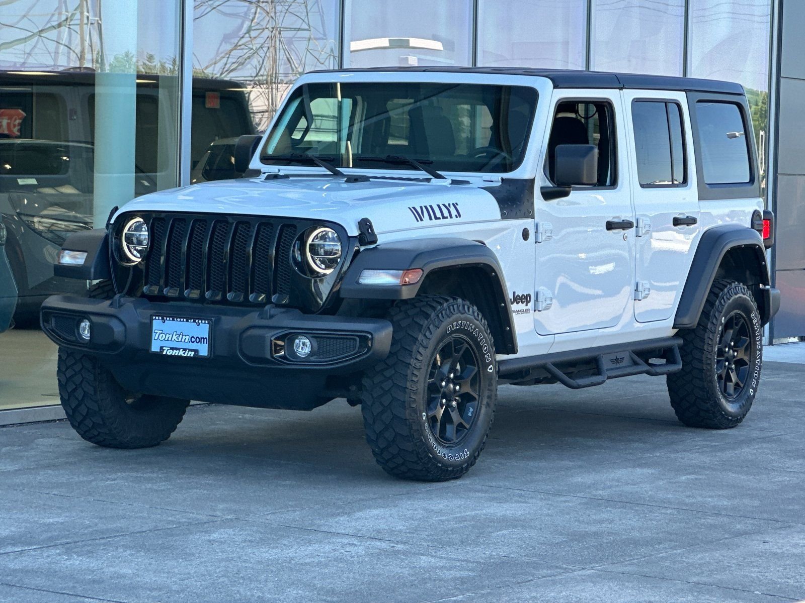 Used 2022 Bright White Clearcoat Jeep Unlimited Willys image 7