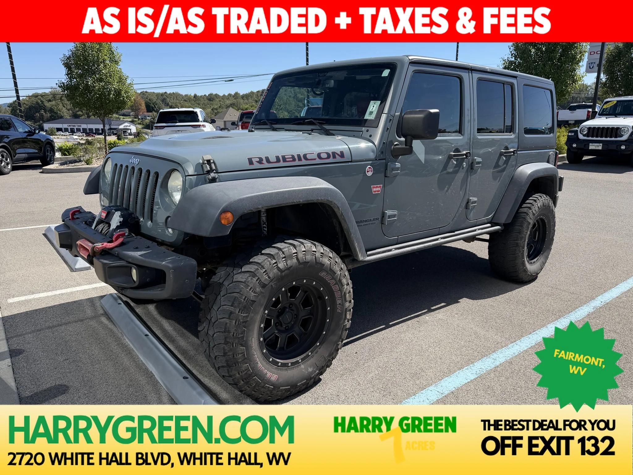 Used 2014 Anvil Clear Coat Jeep Rubicon X image 1