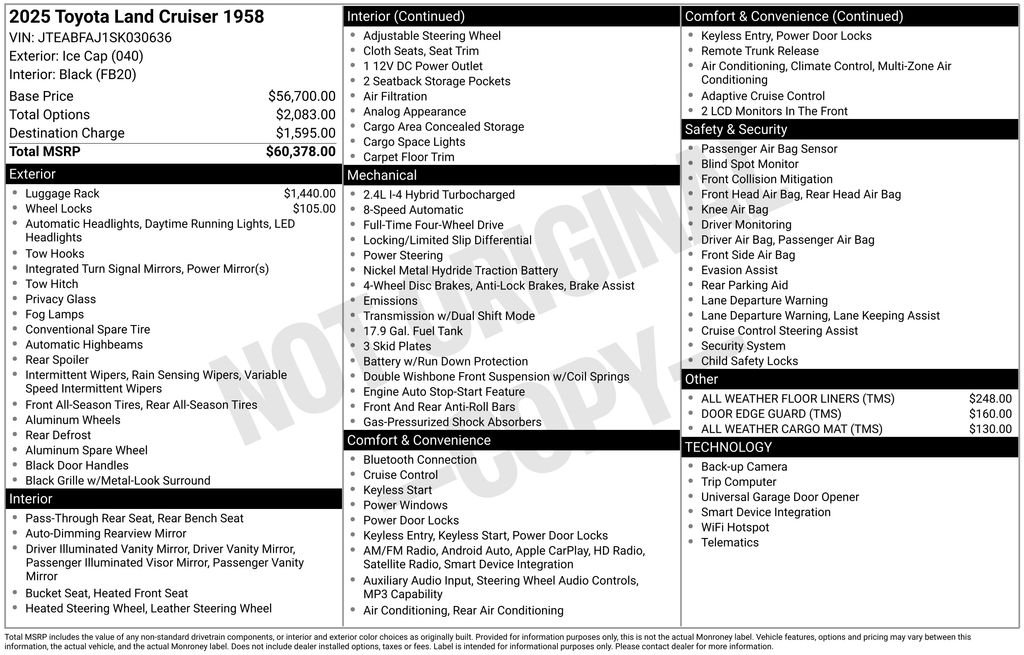 Used 2025 White Toyota 1958 image 33