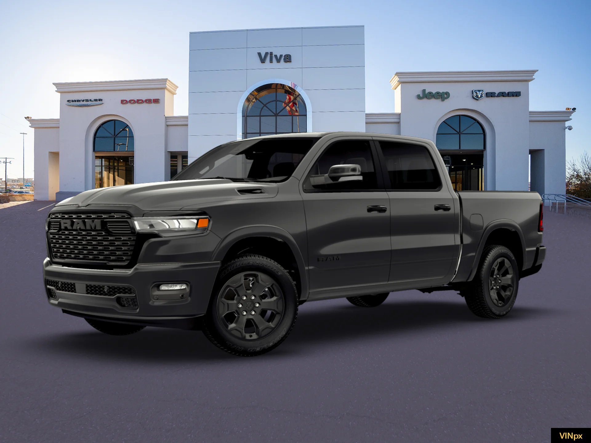 New 2026 Granite Crystal Metallic Clear-Coat Exterior Paint RAM LONE STAR image 2