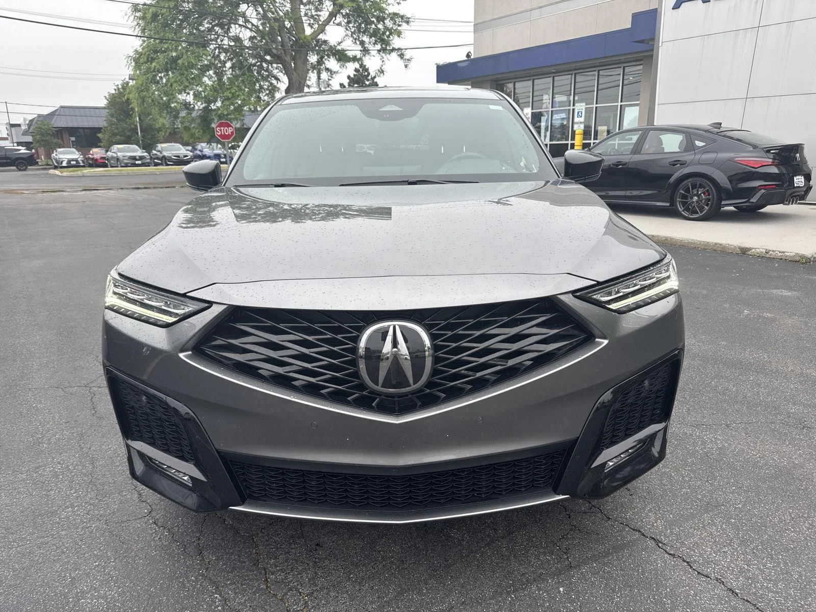 Used 2025 Liquid Carbon Metallic Acura SH-AWD A-SPEC image 2