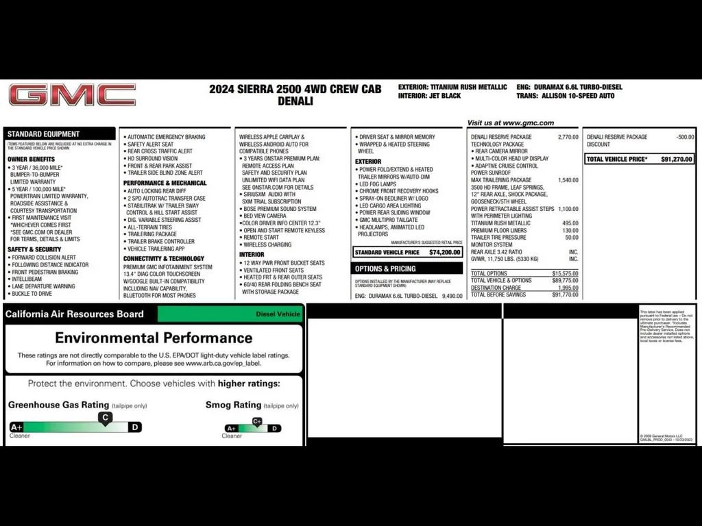 Used 2024 Titanium Rush Metallic GMC Denali image 3