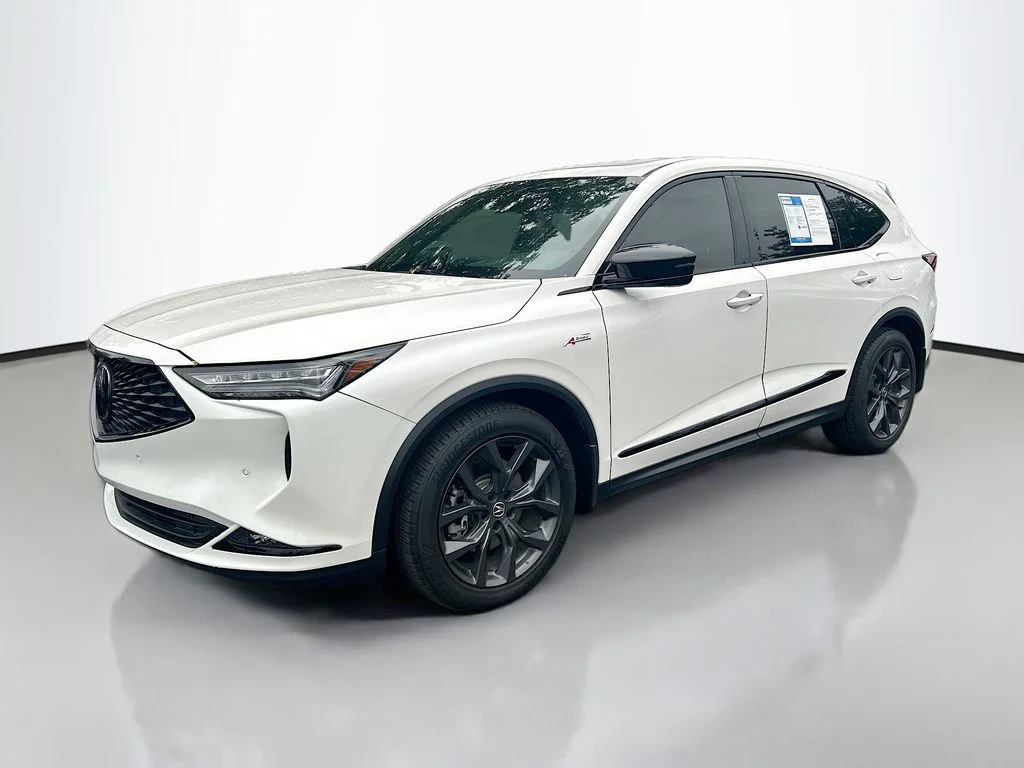 Used 2023 Platinum White Pearl Acura w/A-Spec Package image 3