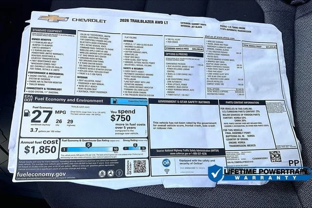 2026 Chevrolet Trailblazer LT - Photo 14