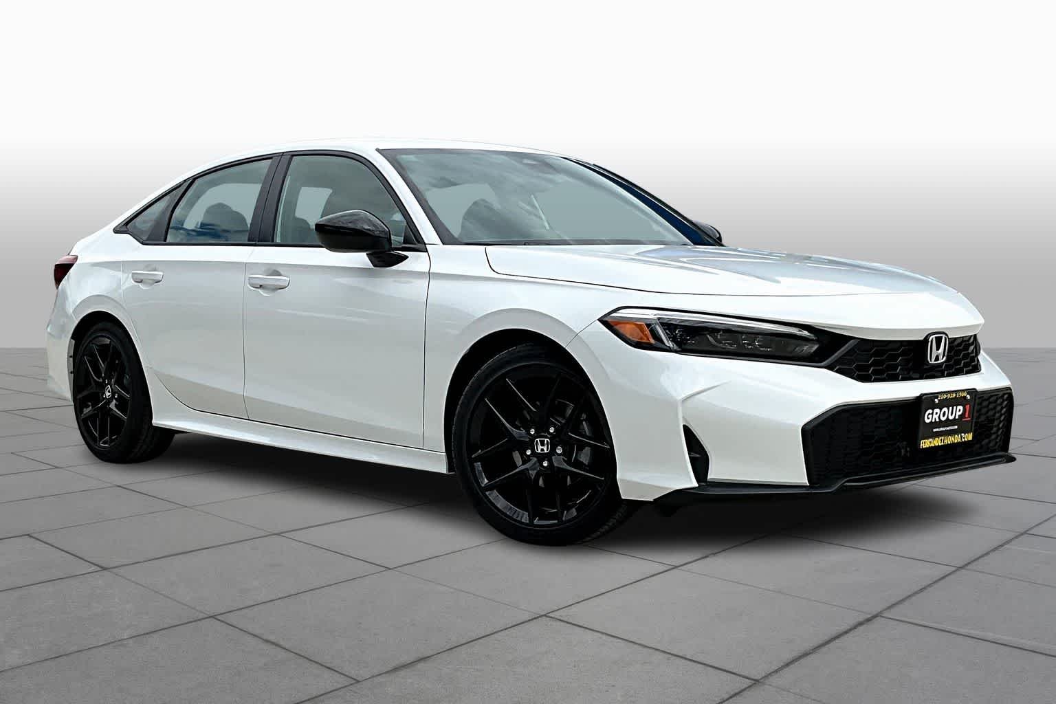 New 2026 Platinum White Pearl Honda FWD Sport image 2