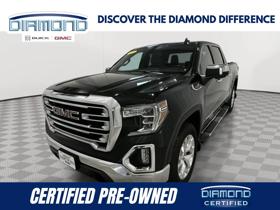 Used 2021 ONYX BLACK GMC SLT image 1