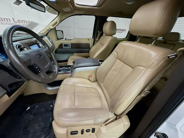 Used 2014 White Platinum Clearcoat Metallic Ford Lariat image 20