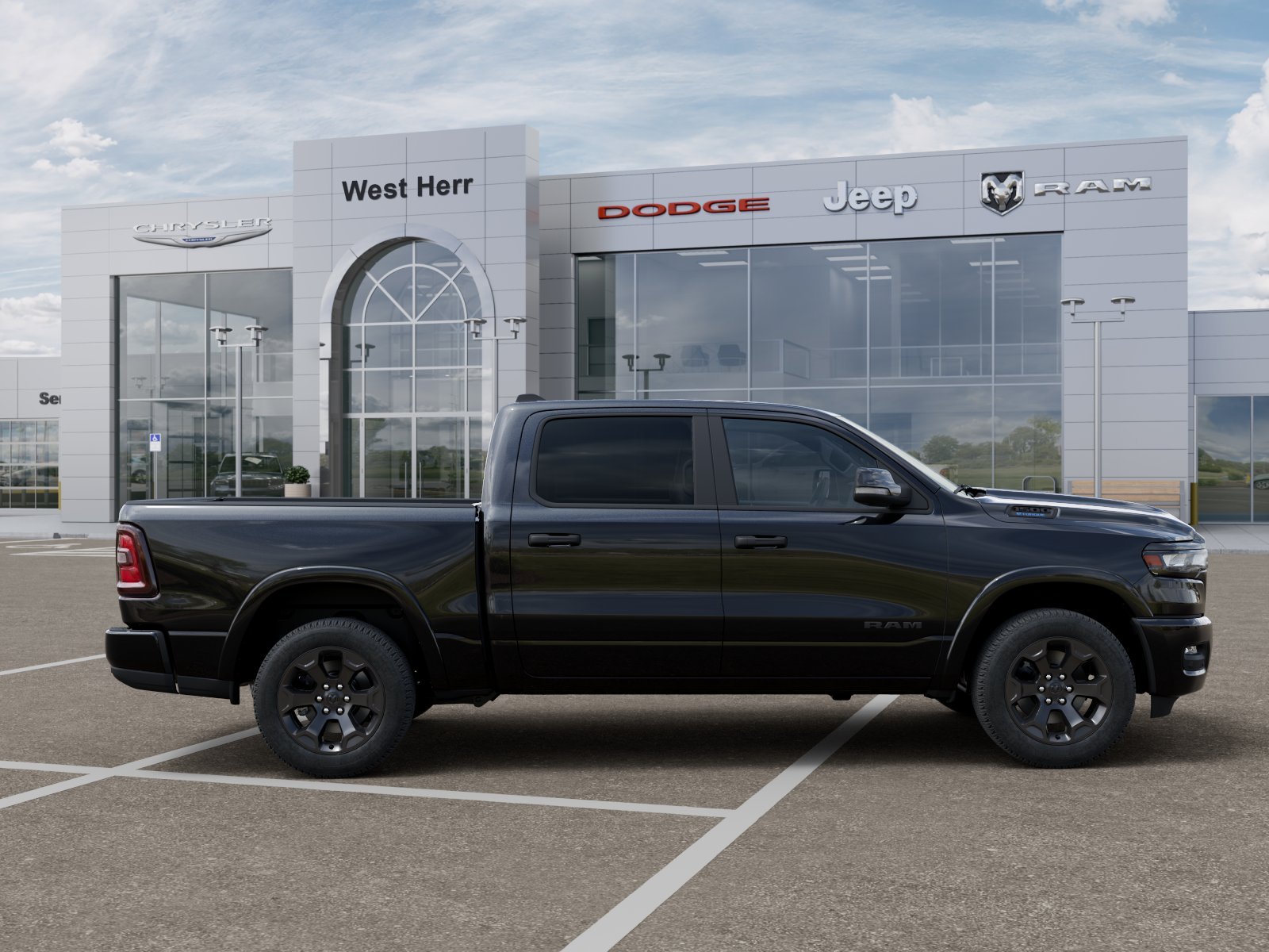 New 2026 Diamond Black Crystal Pearlcoat RAM Big Horn image 21