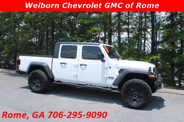 Used 2024 Bright White Clearcoat Jeep Sport image 1