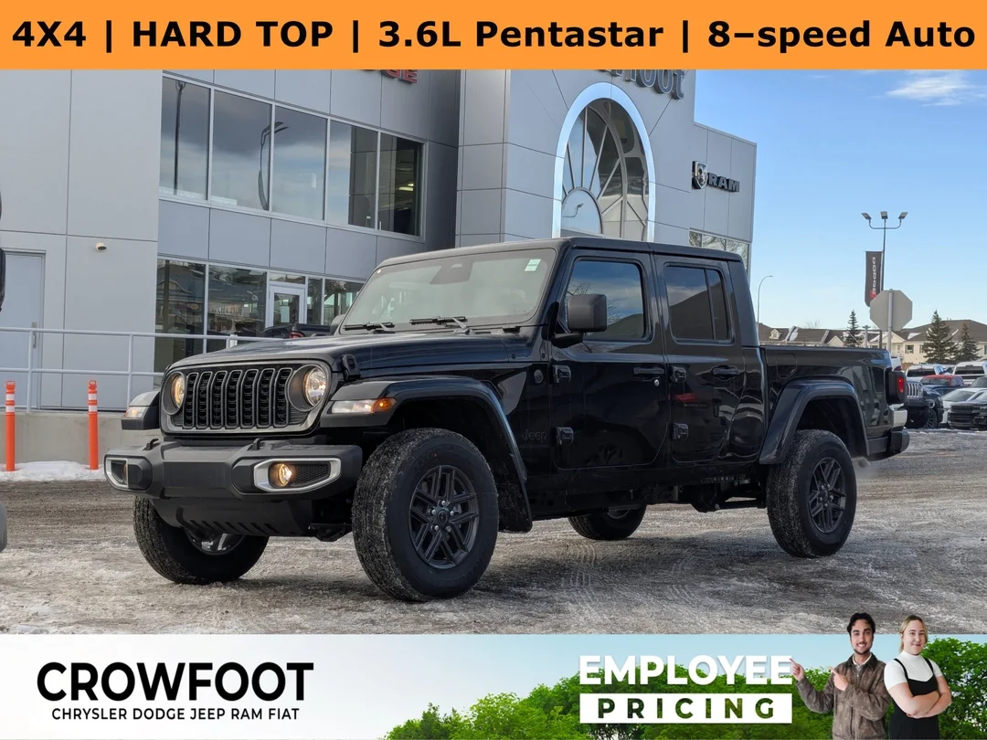 New 2026 Black Jeep Sport S - - 4x4 - 12.3 Display - Freedom 3 piece HT - Shift on the Fly 4x4 & More! image 1