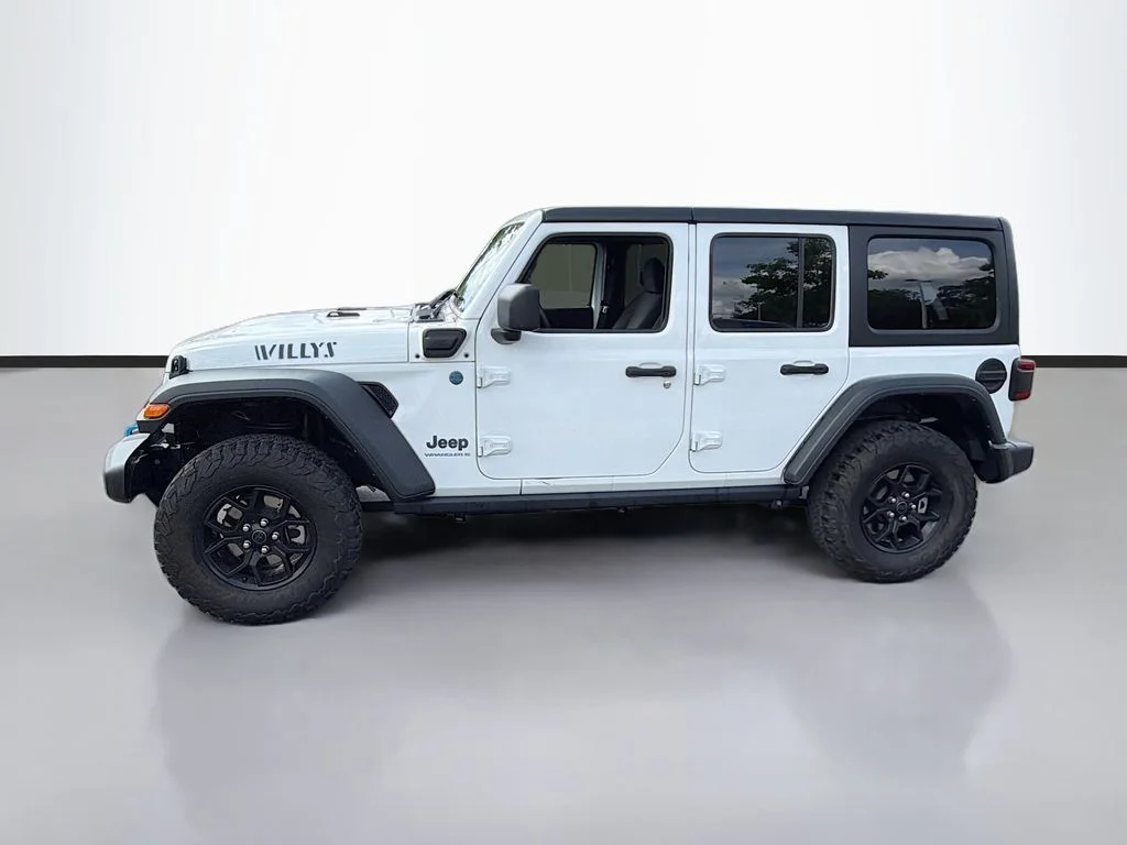 Used 2024 Bright White Clearcoat Jeep Willys 4xe image 8