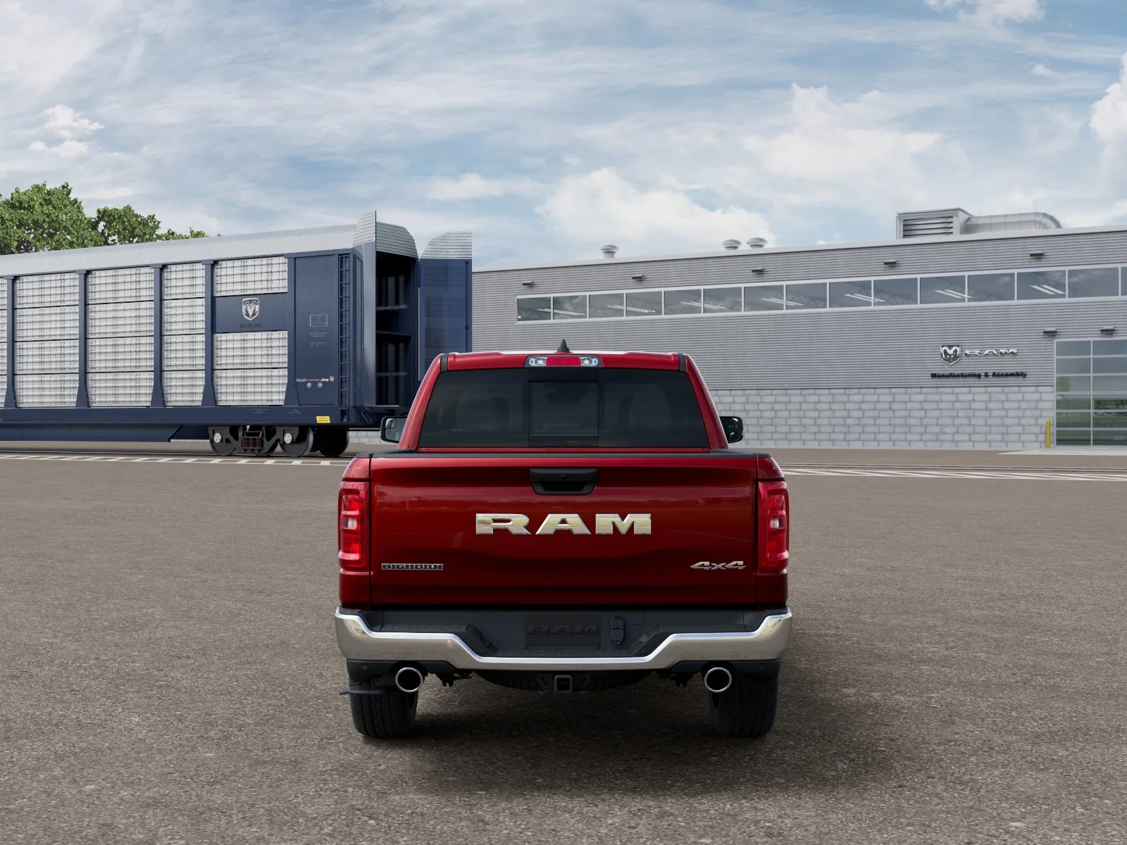 New 2027 Molten Red Pearl-Coat Exterior Paint RAM Big Horn/Lone Star image 7