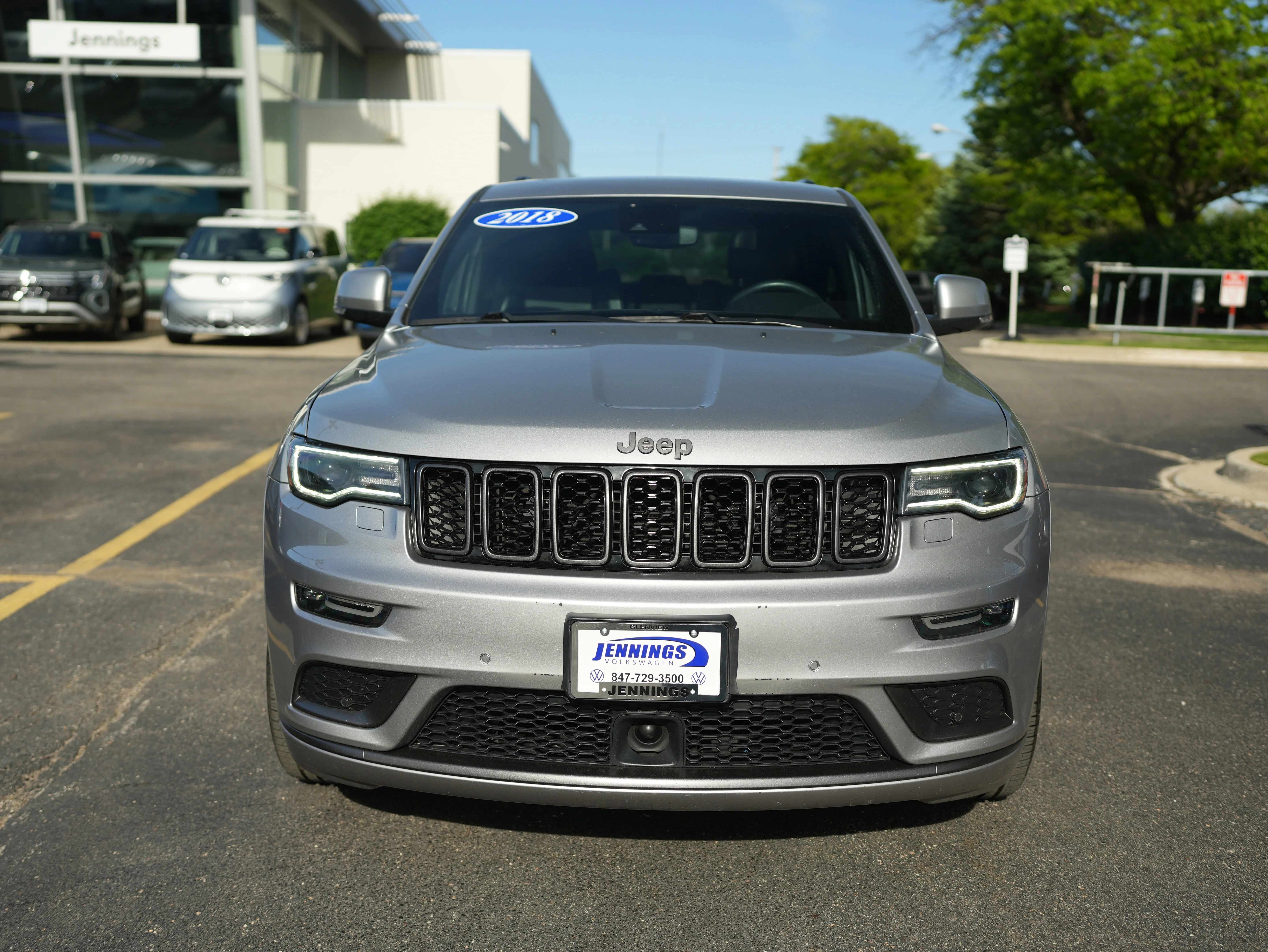Used 2018 Billet Silver Metallic Clearcoat Jeep High Altitude image 3