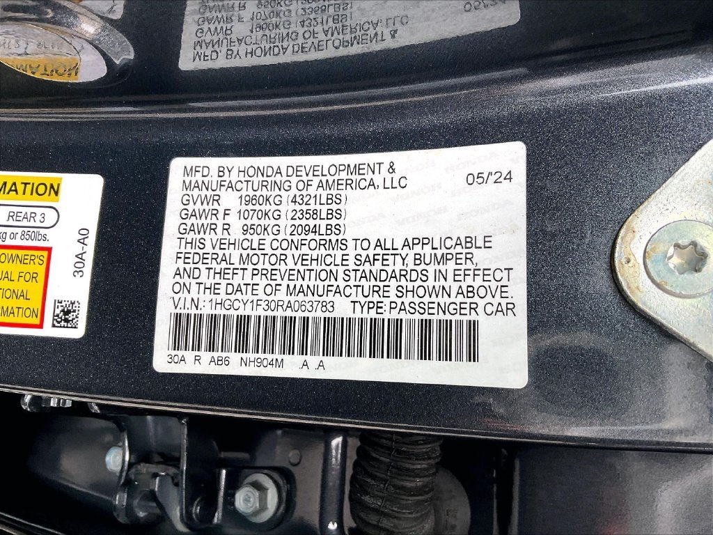 Used 2024 Gray Metallic Honda EX image 33