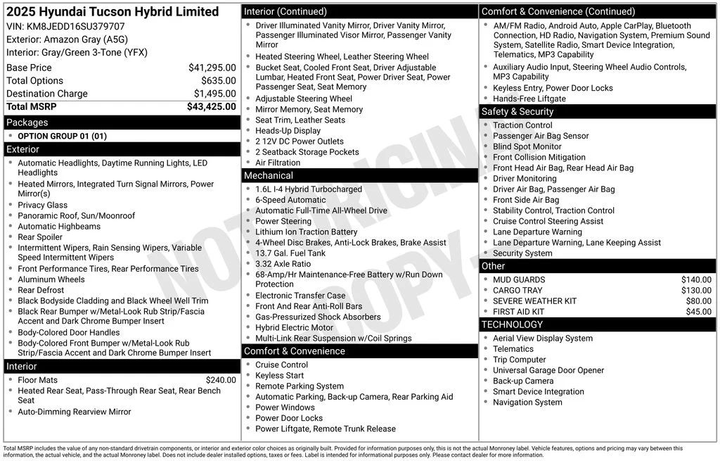 Used 2025 Gray Hyundai Limited image 31