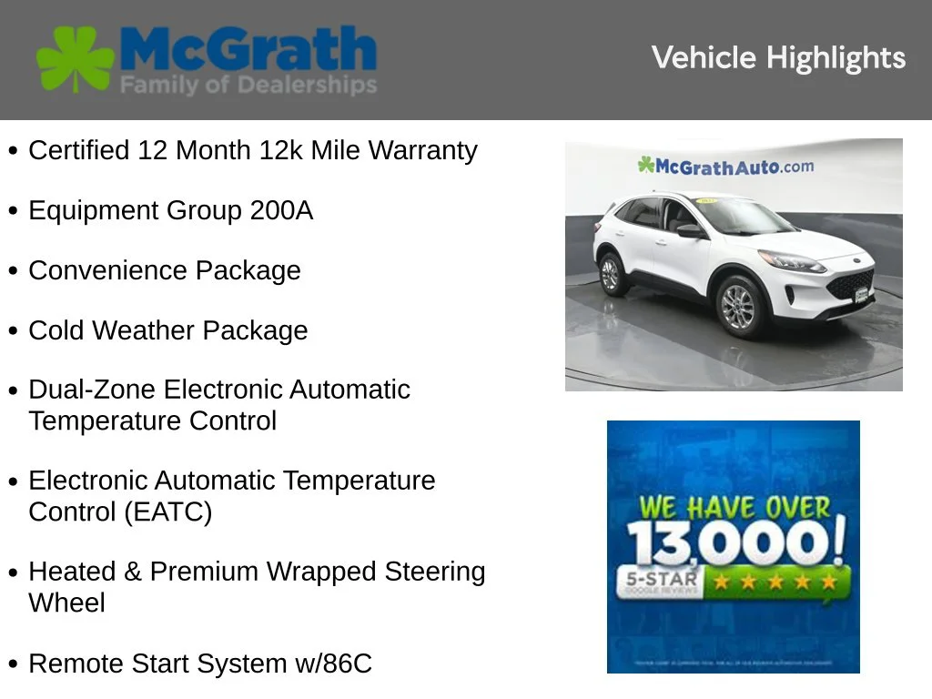 Certified Used 2022 White Ford SE image 6