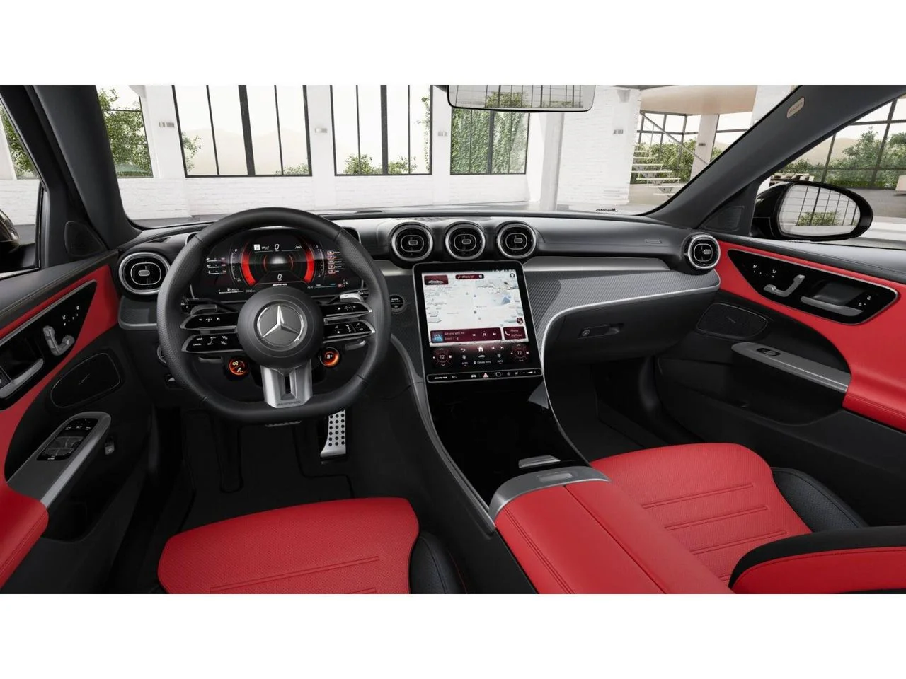 New 2026 Polar White Mercedes-Benz AMG® C 43 4MATIC® Sedan image 3