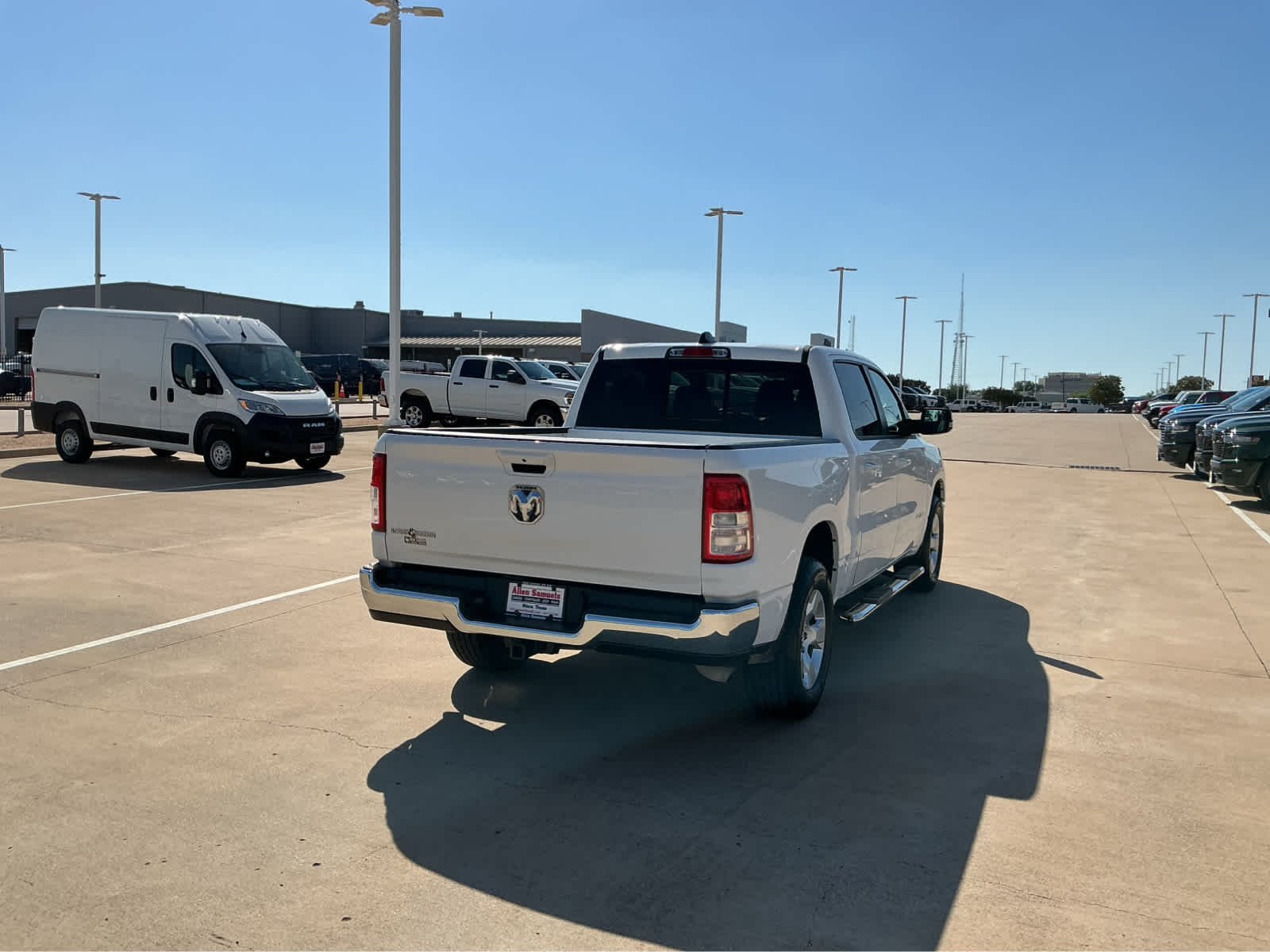 Used 2022 Bright White Clearcoat Ram Lone Star image 8