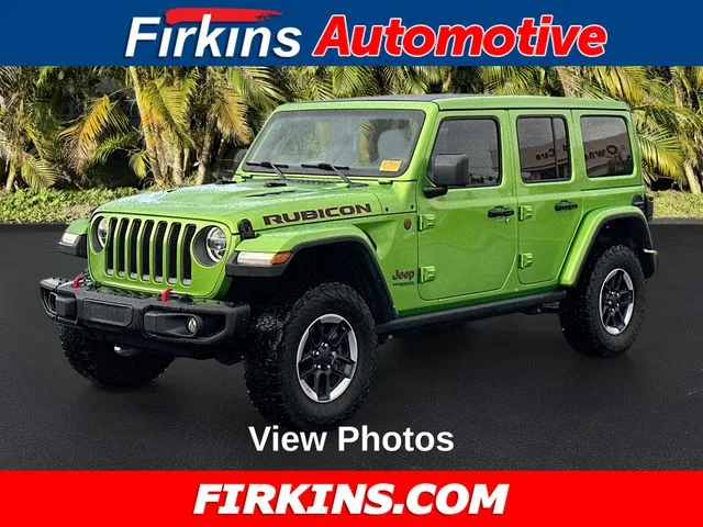 Used 2019 Green Jeep Unlimited Rubicon image 1