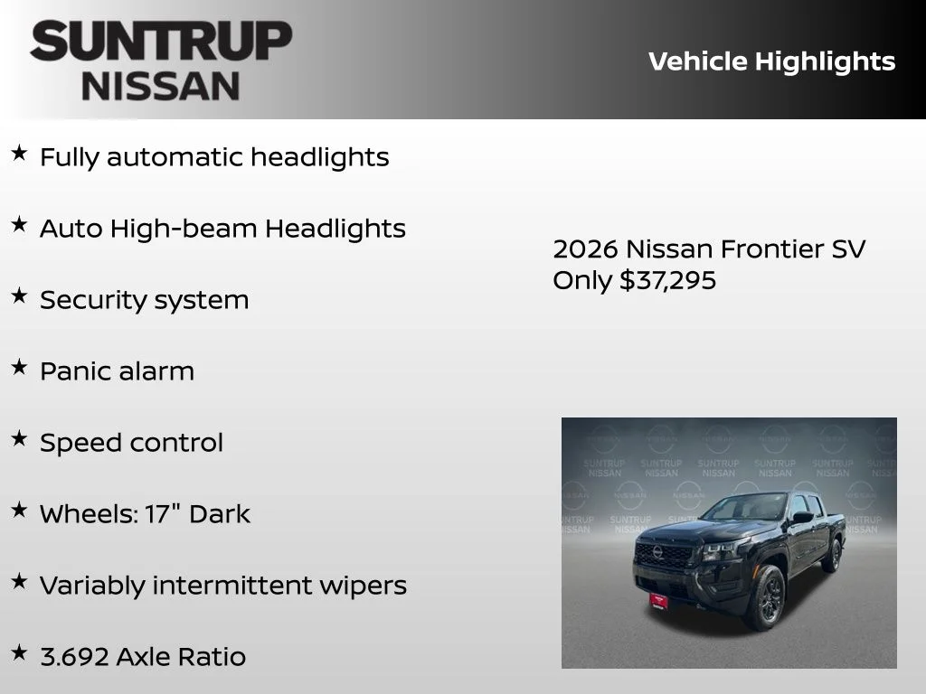 New 2026 Black Nissan SV image 30