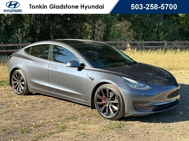 Used 2020 Midnight Silver Metallic Tesla Performance image 1