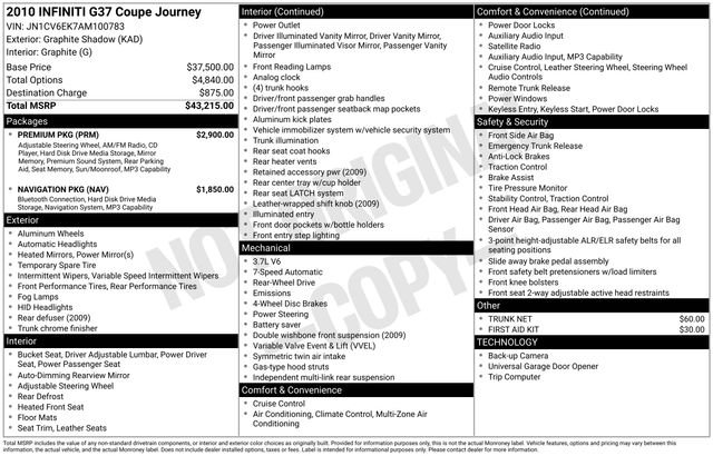 Used 2010 Gray INFINITI Journey image 3